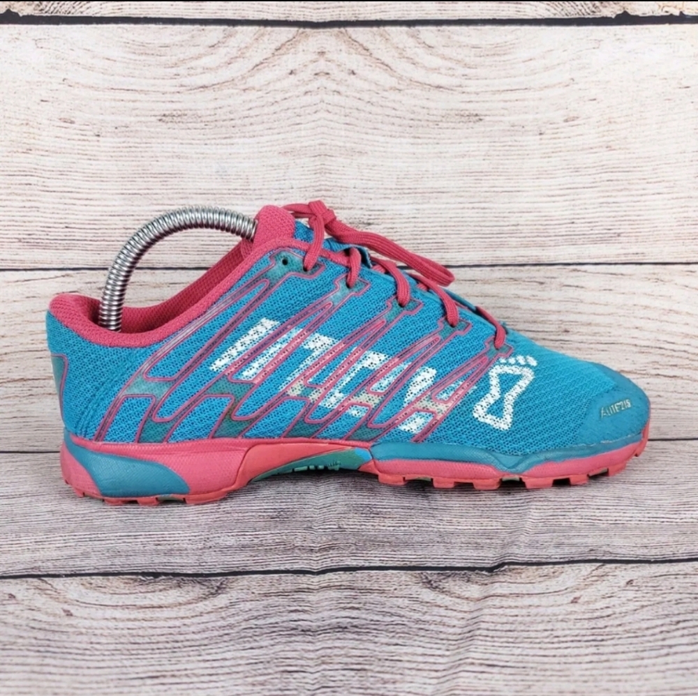 Inov 8 Womens F-Lite 215 Blue Pink Lace Up Athletic Sneakers Size US 7